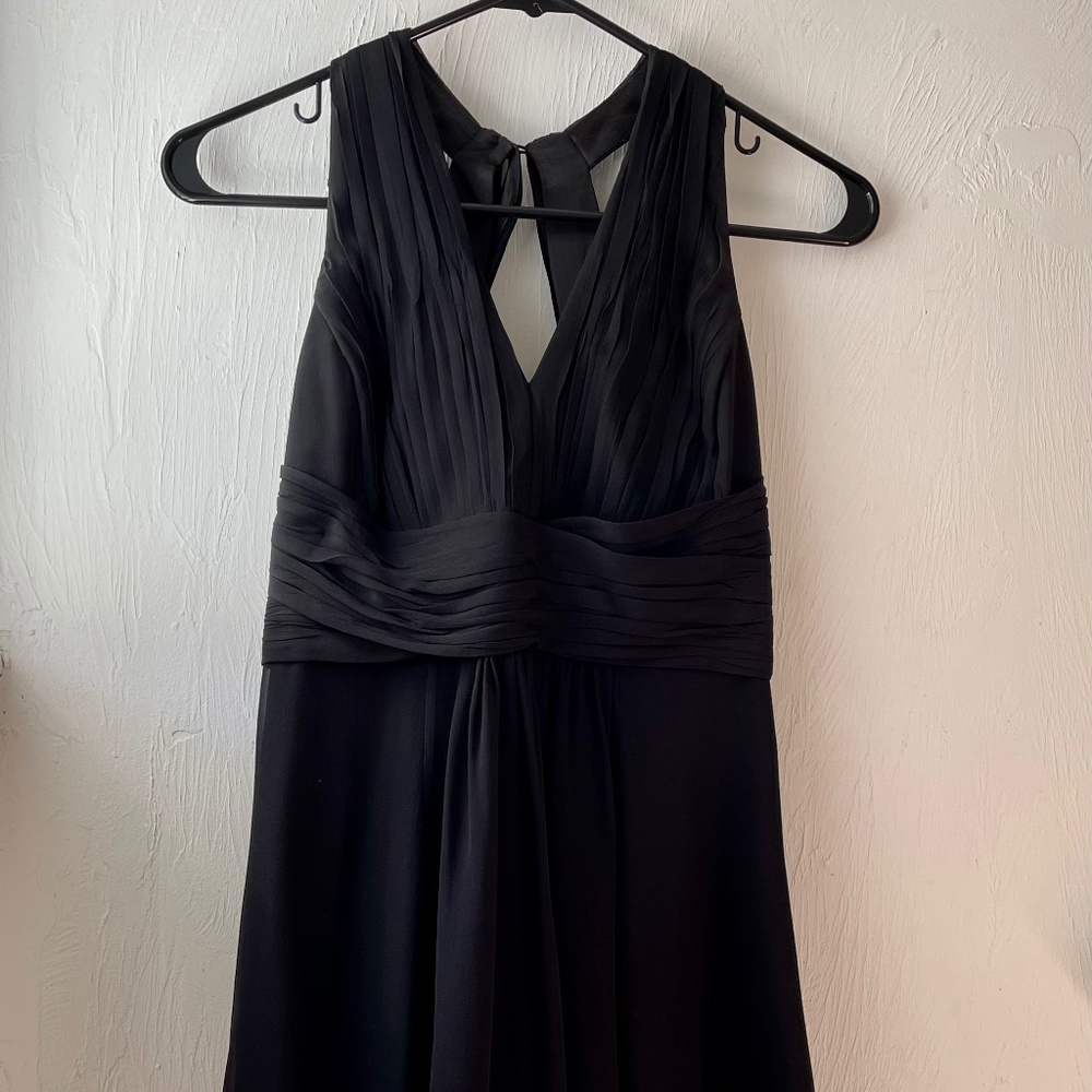 Ann Taylor 0p black silk dress